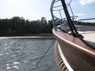 Vor Anker in den Templiner Gew�ssern